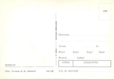 Widok Suceavy — wydawca I. P. SIBIU, nr 10557 — Rewers