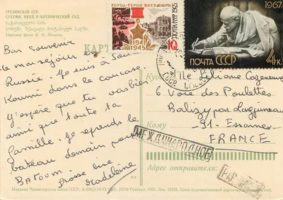 Sukhumi - Wejście do ogrodu botanicznego — Wydawnictwo Ministerstwa Komunikacji ZSRR, n° A 00055 24/X 1962 — Rewers