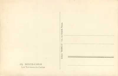Terrasy kasyno — Monte-Carlo — Wydawnictwo Grimaldi — Rewers
