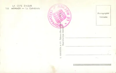 A Catedral — Nice — L. Gilletta & Cie, Editor — Verso