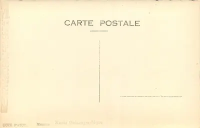Muzeum Oceanograficzne — Monako — Kolekcja D'Azur — Rewers