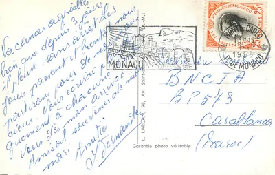 Monako-Monte-Carlo - Plaża Monte-Carlo na lato. Kap Martin. - P. 14. Wydawca nie widoczny — Rewers