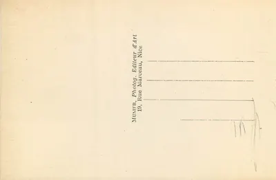 Mônaco — O Museu Oceanoográfico — Munier, Fotógrafo, Nice — Verso
