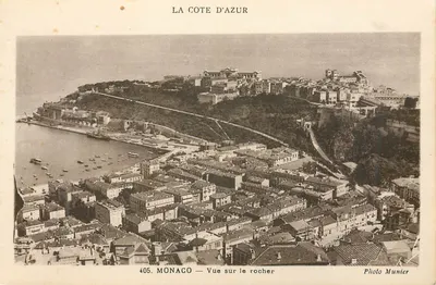 Monaco — Vista do rochedo — Foto Munier, n°405