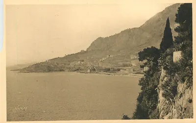 A Anse du Canton vista dos Jardins de Mônaco — Costa do Azul, Principado de Mônaco — Edições d'Art YVON, Paris