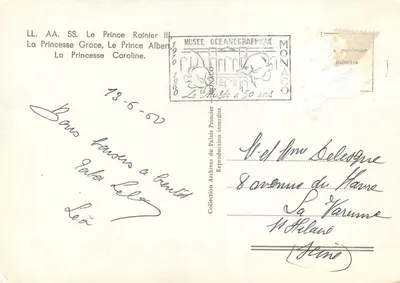 La Princesse Grace, Le Prince Albert II, La Princesse Caroline — Musée Océanographique de Monaco à 50 ans — éditeur : Archives du Palais Princier — Achterkant