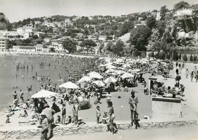 Ulcinj (Montenegro) — praia lotada — editor « Putnik », Belgrado, n° 28610
