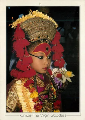 Kumari - A Deusa Virgem — Pilgrims Artcard, N-1093, Kathmandu