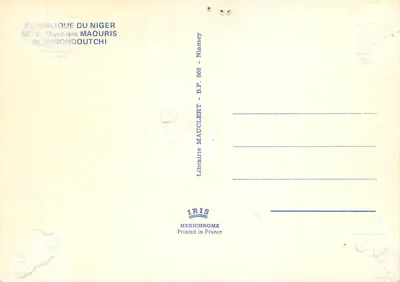 Muzykanci Maouris — Dogondoutchi — Wydawnictwo Mauclebert, Niamey — Rewers