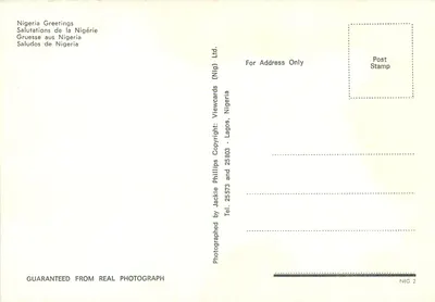 Nigéria Saudações — Lagos — editor NIG 2 — Verso