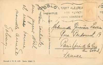Kościół zimą — Oslo — Enerett J. H. K. A/S, seria 2362 — Rewers