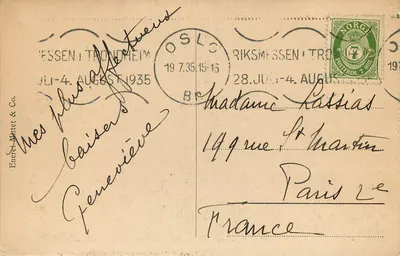 Oslo — Akershus — Wydawca Eneret Wittet & Co. — Rewers