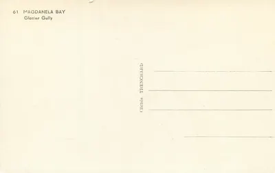 Glacier Gully — Magdanela Bay — Clichés Trenchard n°61 — Rewers