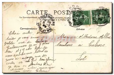 Goulommiers — Ruínas dos Capuchinhos — Fototipo A. Rep & Filliette em Château-Thierry — Verso