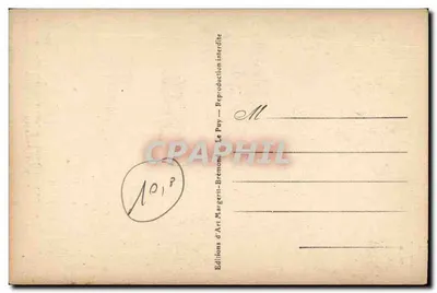 La Louvesc (Ardèche) — A Basílica São Régis, os Sinos — M. B. Le Puy — Verso