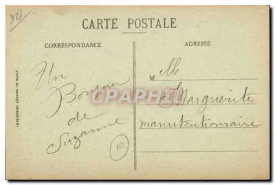 Katedra w Chartres — Pobudzenie, autor Bridan — wyd. Ch. Foucault, Dreux — Rewers