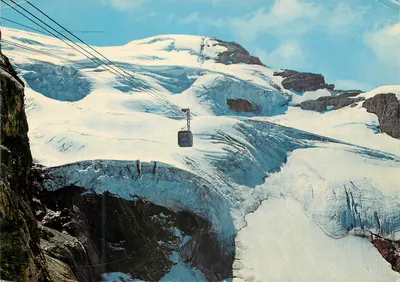 Engelberg, Teleférico Aéreo, Titlis (3020 m) — 2. Seção — Photoglob-Wehrli AG, Zurique