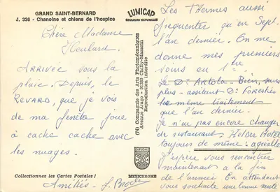 Hospicjum Grande Saint-Bernard — Ojciec i psy — wydawca IRIS — Rewers