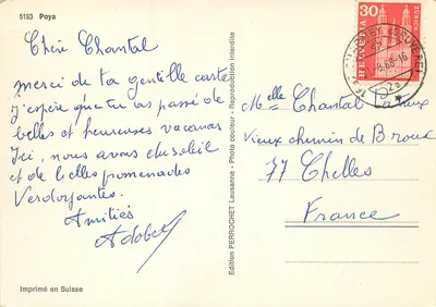 Poya — Festival alpin — Édition Perrochet — Rewers