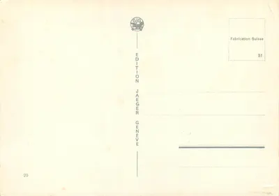 Ginevra — Luoghi emblematici — Edizione Jaeger — Verso