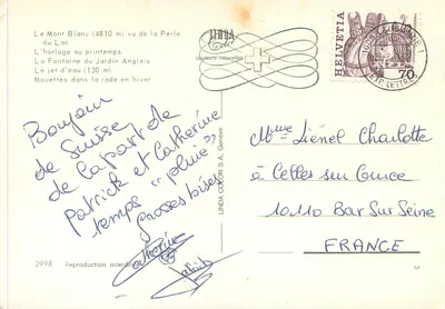 Ginevra — vista panoramica — Linda Color S.A. n°2998 — Verso