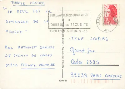 Genève — vue panoramique — éditeur non visible — Verso