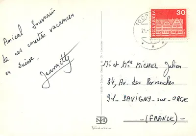 Lausanne — widok panoramiczny i port — wydawca Marco Danzi & Co - Locarno — Rewers