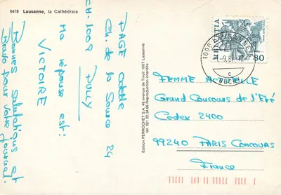 Lausanne, Katedra — Wydawnictwo Perrochet S.A. n° 6478 — Rewers