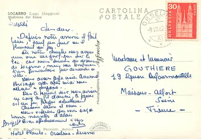 Vista do Lago Maior — Madonna del Sasso — editor IRIS, n° 650 — Verso