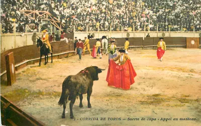Corrida de touros — Suerte de capa — Chamada ao manto — G. Lemaître & Cie, Nice