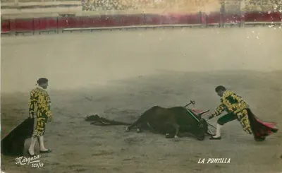 La Puntilla — toureiro com touro abatido — Már가라 529/13
