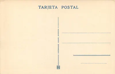 Cuevas del Drach - Majorka — «Kanal niebieski» — Tarjeta Postal Huecograbado, Numbrú, Barcelona — Rewers