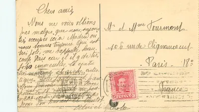 Madrid — Plaza de Castellar e Casa de Correios — Editor desconhecido, n° 35 — Verso