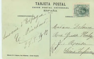 San Sebastián - El Gran Casino — Wydawnictwo G. G. Galarza, seria 16 — Rewers