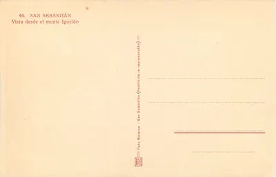 San Sebastián — Widok z wzniesienia Igueldo — Foto Galarza — Rewers