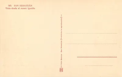 San Sebastián — Widok z wzniesienia Igueludo — Foto Galarza — Rewers