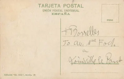 Sevilla — Częściowy widok Parku — Wydawnictwo 'EL SOL', Sevilla. 29 — Rewers