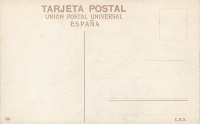 Fuentes del Paseo Catalina de Rivera — Sevilla — Union Postal Universal España — Verso