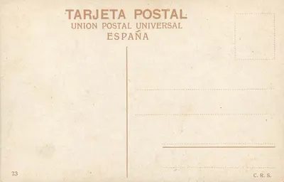 Sevilla — Dziedziniec domu Duque de Alba — Union Postal Universal — Rewers