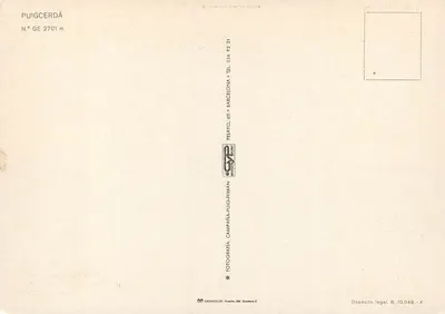Puigcerdà — widok panoramiczny i lokalne sceny — Pelayo, Barcelona — Rewers