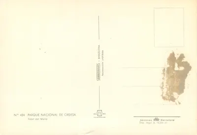 Vale do Ordesa — Tozal del Mallo — Edições Soberanas — Verso