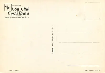 Klub Golfowy Costa Brava — Residencias del Golf Club Costa Brava — Santa Cristina de Aro - Costa Brava — Rewers