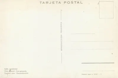 Masnou — Ogólny widok — Wydawca Masnou, n° 9.020 — Rewers