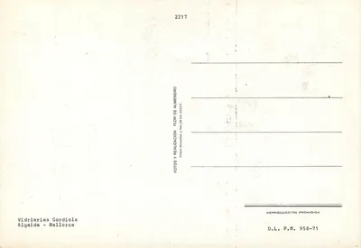 Atelier szklany — Vidrierias Gordiola — Algaïda, Majorka — Rewers