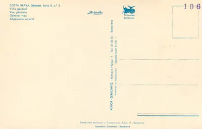 Satuna — Widok ogólny — Fotocromo Zemacrom, seria 8, nr 5 — Rewers