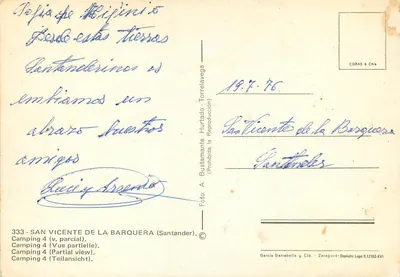 San Vicente de la Barquera — Camping 4 (vue partielle) — Garcia Garrabell y Cía. — Rewers