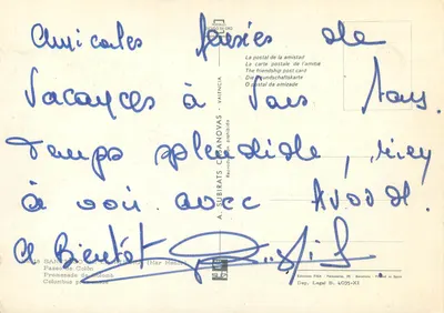 Santuário de la Sierra — Paseo de Colón (Mar Menor) — Editora FISA, série 4035-XI — Verso