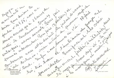 Horreos típicos — Combarro — Edições ALARDE, n° 110 — Verso