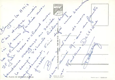 Pływańce Miramar — Valencja — Arribas, wydawca — Rewers