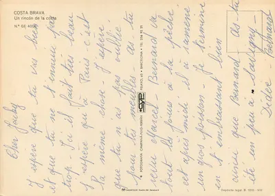 Costa Brava — Um canto da costa — Pelayo, 4006 — Verso